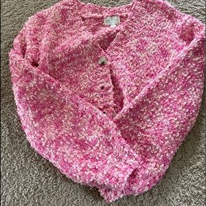francesca’s mixed pinks cardigan